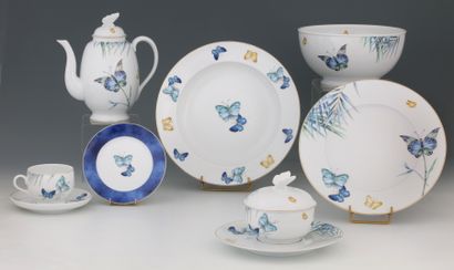 LALIQUE ET LIMOGES - MODELE PAPILLONS - RARE...