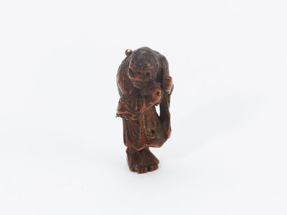 JAPON, XIXe Siècle
Netsuke en bois sculpté...