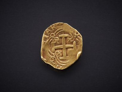 ESPAGNE. PHILIPPE II ou PHILIPPE III. 2 escudos....