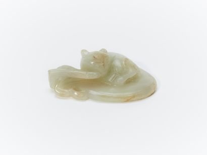 CHINE, Fin de l’Epoque Qing 
Pendentif en...