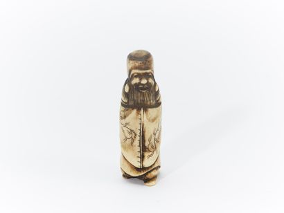 JAPON, XIXe Siècle
Netsuke en os ou corne...
