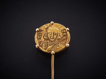 TIBERE III Absimarus (698-705). Solidus monté...