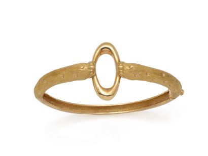 750 thousandth gold opening rigid band BRACELET...
