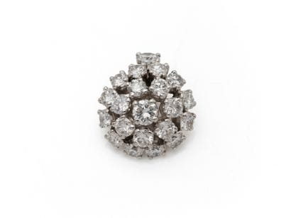 PENDANT in 850 thousandth platinum, with...