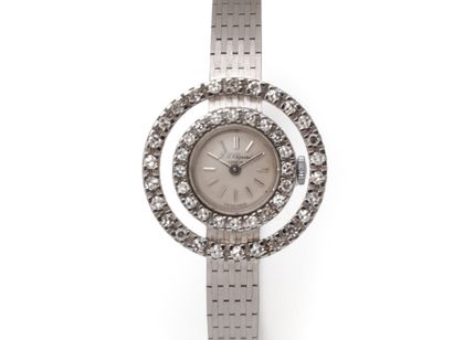 Ladies' wristwatch in 750 thousandths white...