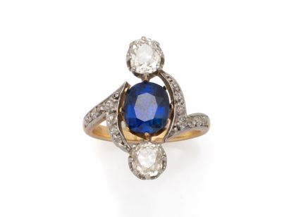 Duchess ring in gold 750 and platinum 850...
