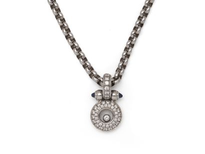 CHOPARD, ''HAPPY DIAMONDS'' - Circular pendant...