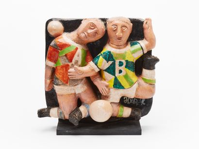 Jean DERVAL (1925-2010)
Les footballeurs...