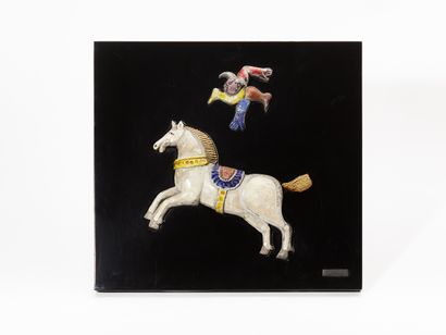 Roger CAPRON (1922-2006)
SCENE DE CIRQUE,...