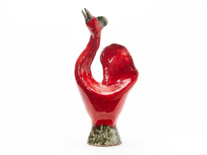 Arlette ROUX 20th century
BIG VOLATILE
Glazed...