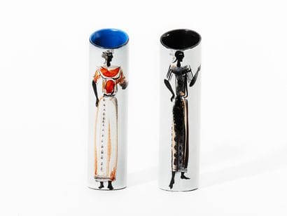 Roger CAPRON (1922-2006)
DEUX VASES figures...
