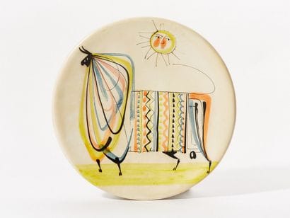 Roger CAPRON (1922-2006)
GRAND PLAT AU TAUREAU...