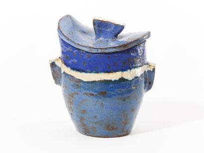 Juliette DEREL (1918-2007)
POT COUVERT 
Céramique...