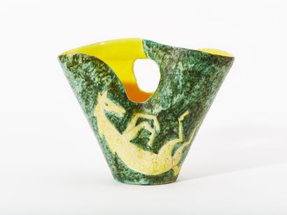 Jacques SAGAN 20th century
DOUBLE VASE with...