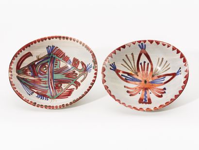 Jean DERVAL (1925-2010)
PAIRE DE RAVIERS...