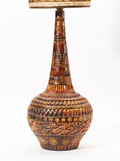 Huguette BESSONE 20th century
LAMP BASE
Glazed...