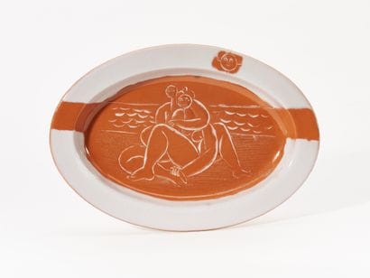 Roger CAPRON (1922-2006)
PLAT COUPLE AU BORD...