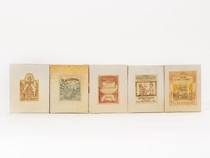 Roger CAPRON (1922-2006)
SUITE DE CINQ PLAQUES...