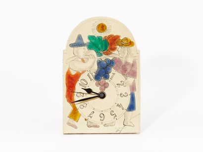Roger CAPRON (1922-2006)
PENDULE AU POT FLEURI...