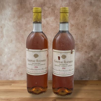 CHATEAU ROUMIEU - SAUTERNES - 1986
2 bouteilles
Etiquettes...