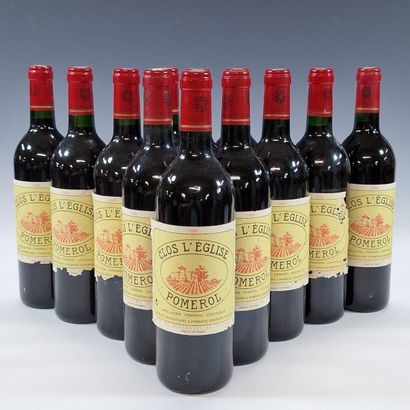 CHATEAU CLOS DE L'EGLISE - POMEROL - 1995
12...