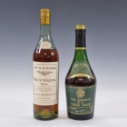 2 BOUTEILLES D'ARMAGNAC
- Gérard LABERDOLIVE...
