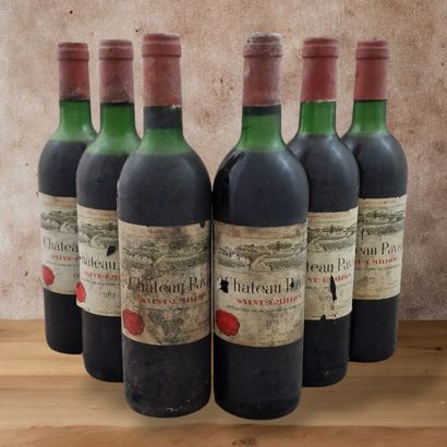 CHATEAU PAVIE - SAINT EMILION - 1975
6 bottles
Labels...