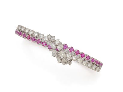 Articulated BRACELET in 750 thousandths white...