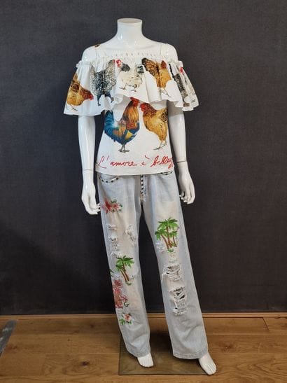 DOLCE GABBANA - SET consisting of a white...