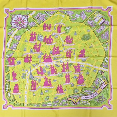 HERMES Paris made in France - CARRE in printed...