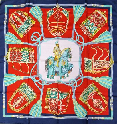 HERMES Paris made in France - CARRE in printed...