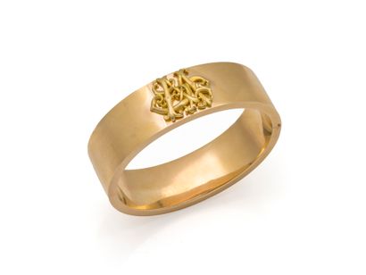 BRACELET in 750 thousandths gold, stamped...