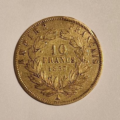 1 PIECE DE 10 FRANCS FRANCAIS OR Napoléon...