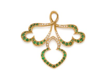 CENTER OF A NECKLACE with pendant in 750...