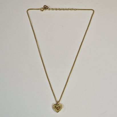 Christian DIOR - COLLIER CHAIN in gilded...