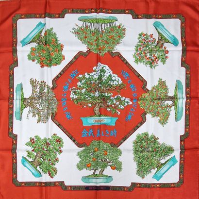 HERMES Paris made in France - CARRE en twill...