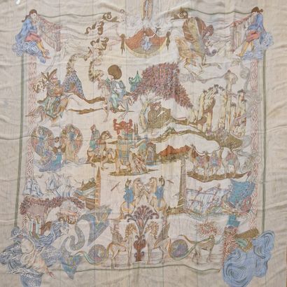 HERMES Paris made in France - Silk chiffon...