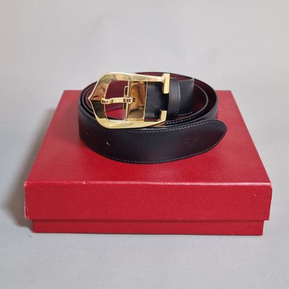 CARTIER - 30mm REVERSIBLE BELT in black and...