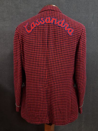GUCCI année 2019 - Men's jacket in red linen...