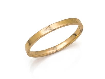 Rigid hinged opening band BRACELET in 750...
