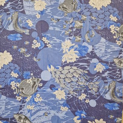 Salvatore FERRAGAMO - ECHARPE in silk crepe...