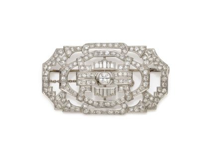 850 thousandth platinum PLAQUE BROCHET with...