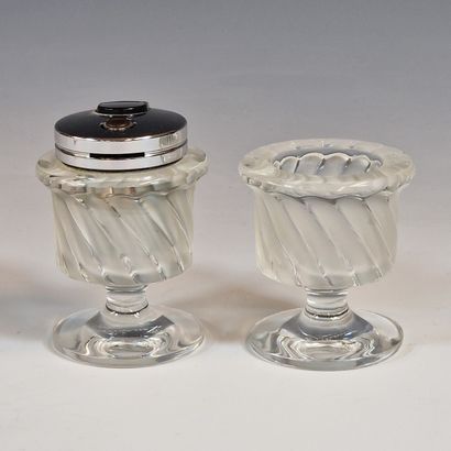 LALIQUE France - BRIQUET DE TABLE et PORTE...