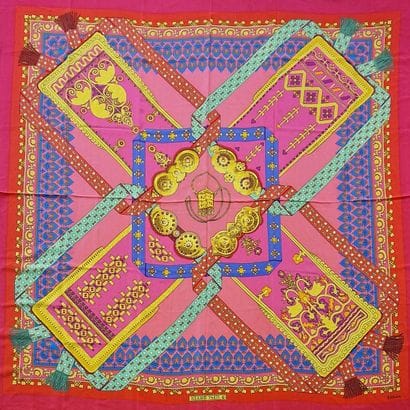 HERMES Paris made in France - CHALE in printed...