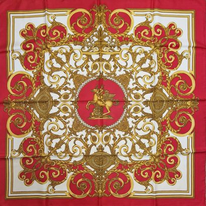 HERMES Paris made in France - CARRE en twill...