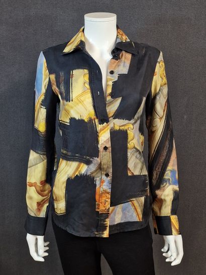 MOSCHINO Couture - CHEMISE en soie imprimée...