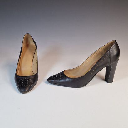 HERMES Paris made in Italy - PAIRE D'ESCARPINS...