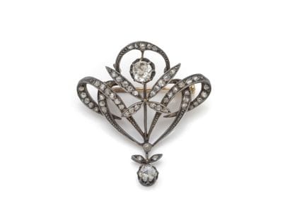 800 silver and 750 thousandths gold pendant...