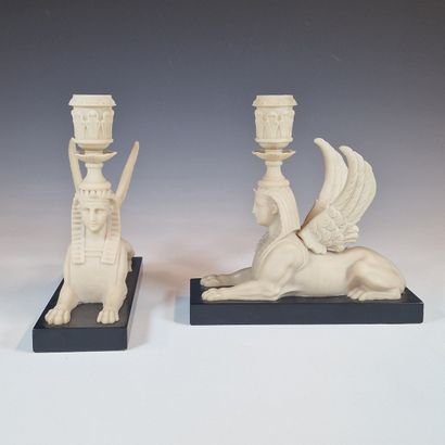 Christian DIOR circa 1982 - Pair of Sphynx...