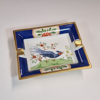 HERMES Paris made in France - Porcelain ASHTRAY...